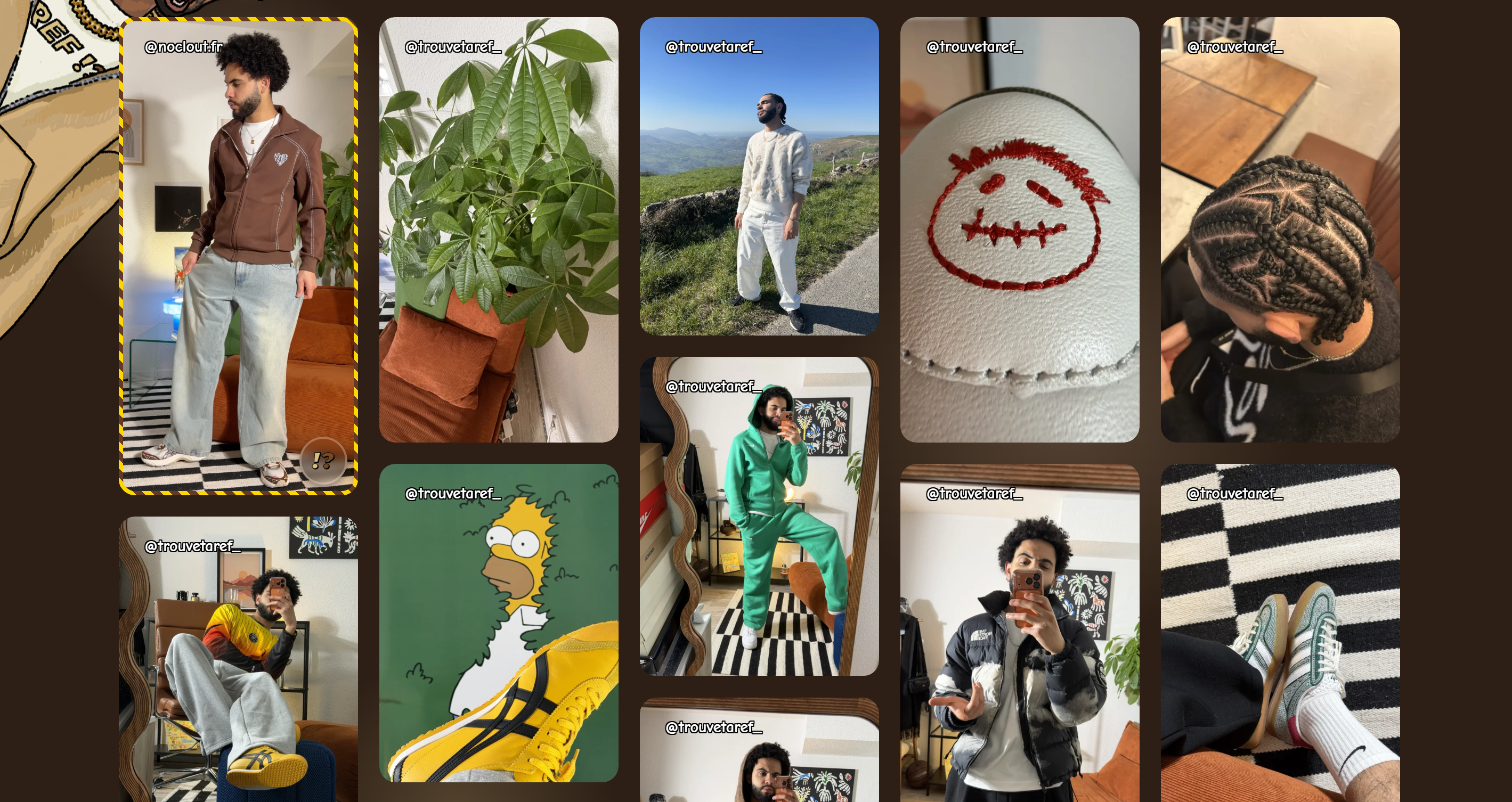 Galerie des tenues · desktop